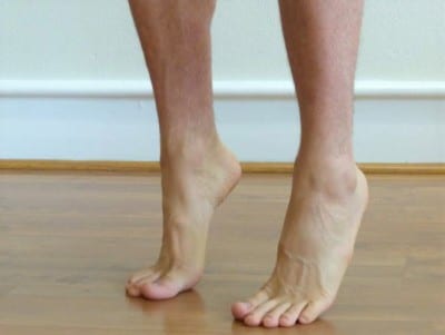 Double leg heel raise exercise